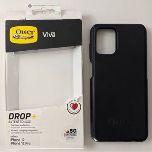 iPhone 12 Pro Otter Box Viva Phone Case Black Drop Plus